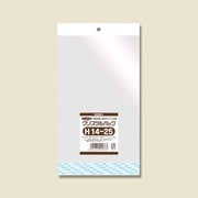 クリスタルパック 白色ヘッダータイプ 100枚入 H 14-25 [OPP袋]