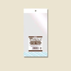 クリスタルパック 白色ヘッダータイプ 100枚入 H 10-16.5 [OPP袋]