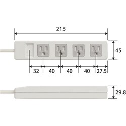 【24本セット】ELECOM 3口4ロシャッタータップ T-T1C-3425WH 3極4口シャッタータップ - T-T1C-3425WH