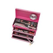 67点組 自動車整備 スタンダード ラチェットコンビネーションレンチ採用工具セット ピンク SK36721XP