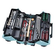 SK44121WZPBM [41点組 一般機械整備向け スタンダード 工具セット 両開きメタルケース パステルブルー]