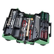 SK44121WZPGM [41点組 一般機械整備向け スタンダード 工具セット 両開きメタルケース パステルグリーン]