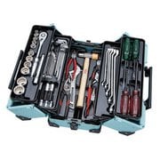 SK45121WZPBM [51点組 一般機械整備向け スタンダード 工具セット 両開きメタルケース パステルブルー]