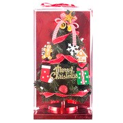 テーブルツリー28cm レッドチェックリボン