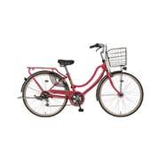 シティサイクル フロートミックス266-C 26インチ 外装6段 BAA 暗くなったら自動点灯ライト ダークピンク MK-21-039