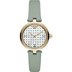 腕時計 レディース 32mm レザーバンド グリーン 並行輸入品 2年保証 AR11314