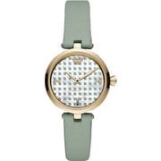 腕時計 レディース 32mm レザーバンド グリーン 並行輸入品 2年保証 AR11314