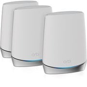 Wi-Fiルーター Orbi WiFi 6 Mini AX4200 トライバンドメッシュWiFiシステム スターターキット 3台セット Wi-Fi 6（11ax）対応 2402＋1201＋574Mbps [RBK753-100JPS]