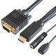 HDMI→VGAケーブル 2m（径3.5・microBポート） ブラック GP-HDV15K-20