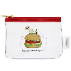 ヨドバシ Com サンスター文具 Sun Star S Peanuts 限定 Americanデザイン ミニポーチ ハンバーガー キャラクターグッズ 通販 全品無料配達