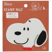 キャラクターグッズ S4138139 PEANUTS 限定 AMERICANデザイン 印鑑マット レッド