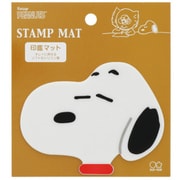 キャラクターグッズ S4138147 PEANUTS 限定 AMERICANデザイン 印鑑マット ブラウン