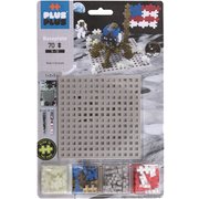 PLUS PLUS（プラスプラス） アクセサリー ベーシックプレート グレー＋ブロックミックス（70pcs） [知育ブロック]