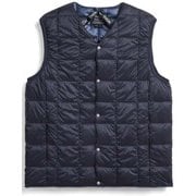 V ネックボタン インナーダウンベスト TAION-001 NAVY 2XLサイズ [アウトドア ダウン メンズ]