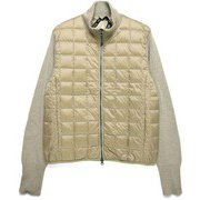 ハイネックWジップニットスリーブダウンジャケット TAION-102SN KHAKI Lサイズ [アウトドア ダウン メンズ]