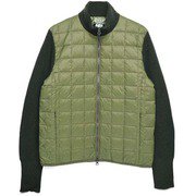 ハイネックWジップニットスリーブダウンジャケット TAION-102SN OLIVE Mサイズ [アウトドア ダウン メンズ]