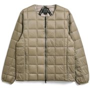 クルーネックWジップ インナーダウンジャケット TAION-105 KHAKI Mサイズ [アウトドア ダウン メンズ]