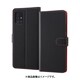 Galaxy A51 5G 用 耐衝撃 手帳型ケース シンプル マグネット ブラック/レッド RT-GA51ELC1/BR