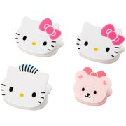 サンリオキャラクターズ ミニクリップ 4Pセット ハローキティ [キャラクターグッズ]