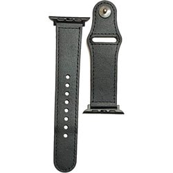 PHDPBLW6L-BKB [Apple Watch 42mm/44mm 用 ピンバックルレザー Lite ふつうサイズ ブラック・ブラック]