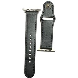 PHDPBLW6L-BKS [Apple Watch 42mm/44mm 用 ピンバックルレザー Lite ふつうサイズ ブラック・シルバー]