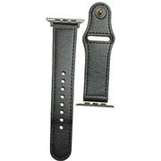 PHDPBLW6S-BKS [Apple Watch 38mm/40mm 用 ピンバックルレザー Lite ふつうサイズ ブラック・シルバー]