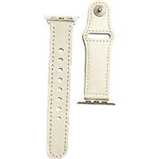 PHDPBLW6S-WHS [Apple Watch 38mm/40mm 用 ピンバックルレザー Lite ふつうサイズ ホワイト・シルバー]