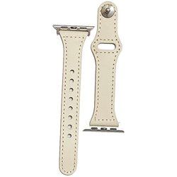 PHDPBSW6S-WHS [Apple Watch 38mm/40mm 用 ピンバックルレザー Lite スリムサイズ ホワイト・シルバー]