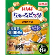 いなば ちゅ～るビッツ とりささみ [犬用おやつ 12g×6袋 国産 緑茶消臭成分配合]