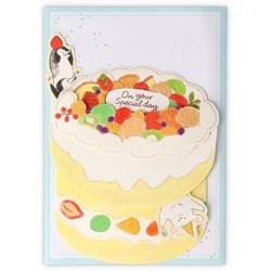 ヨドバシ Com ホールマーク Hallmark Ear 787 806 誕生日カード 立体 フルーツケーキからお祝い 通販 全品無料配達