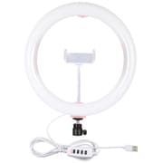 撮影用リングLEDライト/外径260mm・スマホホルダー付 FPUL-397RPK
