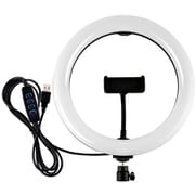 撮影用リングLEDライト/外径260mm・スマホホルダー付 FPUL-397R