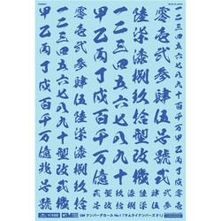 GM-115 GM ナンバーデカール No.1 サムライナンバーズ #1 クールブルー [1/100スケール デカール]