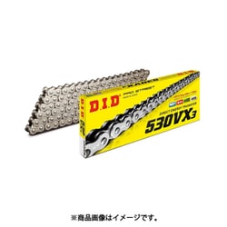 カシメ SILVER（シルバー） バイク用チェーン 530VX3 100ZB