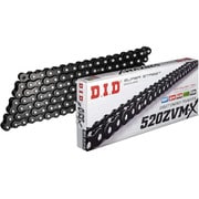 カシメ BK&BK(ブラック) バイク用チェーン 520ZVM X 130ZB