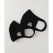 チャムス ベーシックマスク CHUMS Basic Mask Sサイズ（子供・女性向けサイズ） BK ブラック 2枚入り CH09-1226 [アウトドア マスク]