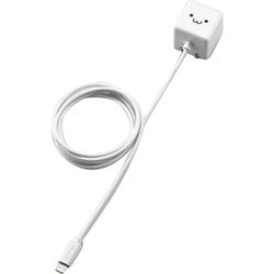 Lightning AC充電器/1.0A出力/ケーブル一体/1.5m/ホワイトフェイス MPA-ACL02WF