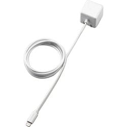 Lightning AC充電器/1.0A出力/ケーブル一体/1.5m/ホワイト MPA-ACL02WH