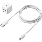 Lightning AC充電器/1.0A出力/ケーブル同梱/1.5m/ホワイトフェイス MPA-ACL05WF