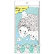 マスクケース UTM010 除菌ウエットティッシュつきマスクケース ハリネズミの手洗い