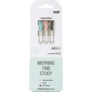 uni-ball one(ユニボール ワン) ゲルインクボールペン 0.38mm 限定色 3本セット MORNING TIME STUDY UMNS38K3C.MTS