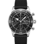 ブライトリング メンズ ブラックラバー スーパーオーシャンヘリテージ クロノグラフ 44mm BK 並行輸入品 2年保証 A13313121B1S1