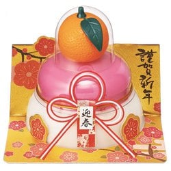 お鏡餅 橙 紅白 160g