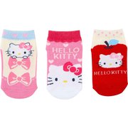 サンリオキャラクターズ キッズ ソックス 3足セット 8-10cm ハローキティ（リボン） [キャラクターグッズ]