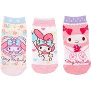サンリオキャラクターズ キッズ スニーカーソックス 3足セット 13-15cm マイメロディ [キャラクターグッズ]