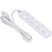 安全機能満載個別スイッチ付きOAタップ 4個口 2m TAP-041-20W