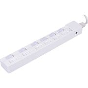 安全機能満載個別スイッチ付きOAタップ 6個口 1m TAP-042-10W
