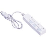 安全機能満載個別スイッチ付きOAタップ 3個口 1m TAP-045-10W