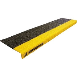 12091G [セーフガード 階段用滑り止めカバー 914×150×25mm 黒黄 グレーチング設置用取付ネジ付属]