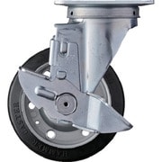413SR125BAR01 [ハンマー 旋回式ゴム車輪 125mm ストッパー付]